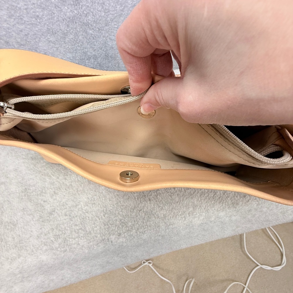 Lamarthe Shoulder Bag Womens Small Tan Leather Baguette Vintage - Picture 6 of 16